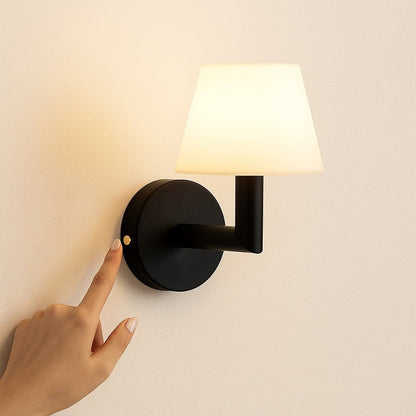 Ted Black – Wooden Rechargeable Wall Lamp | Cordless & Dimmable - CozyVibe.eu