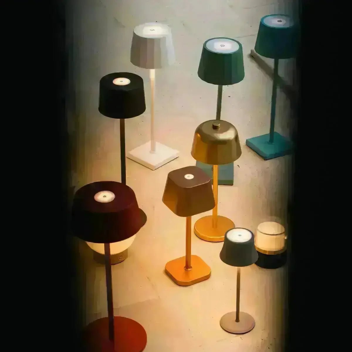 Ted Black – Wooden Rechargeable Wall Lamp – Multiple color variations for stylish home lighting