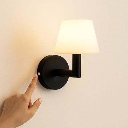 Ted Black – Wooden Rechargeable Wall Lamp – Touch dimmable wall light with easy control
