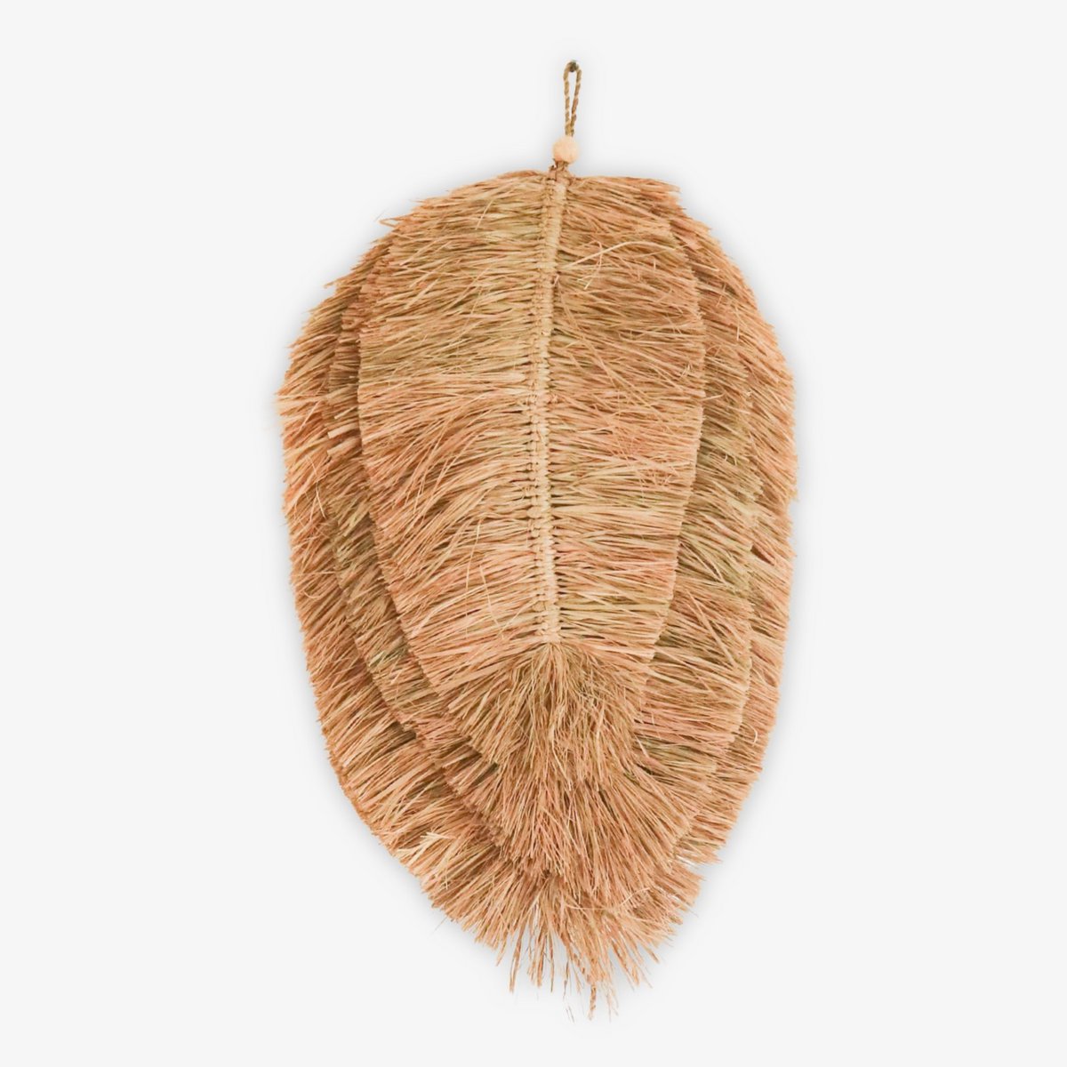 TIPIN Wall Decor – Raffia Leaf 50 cm Handwoven - CozyVibe.eu