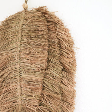 TIPIN Wall Decor natural raffia basket for tropical interior decor