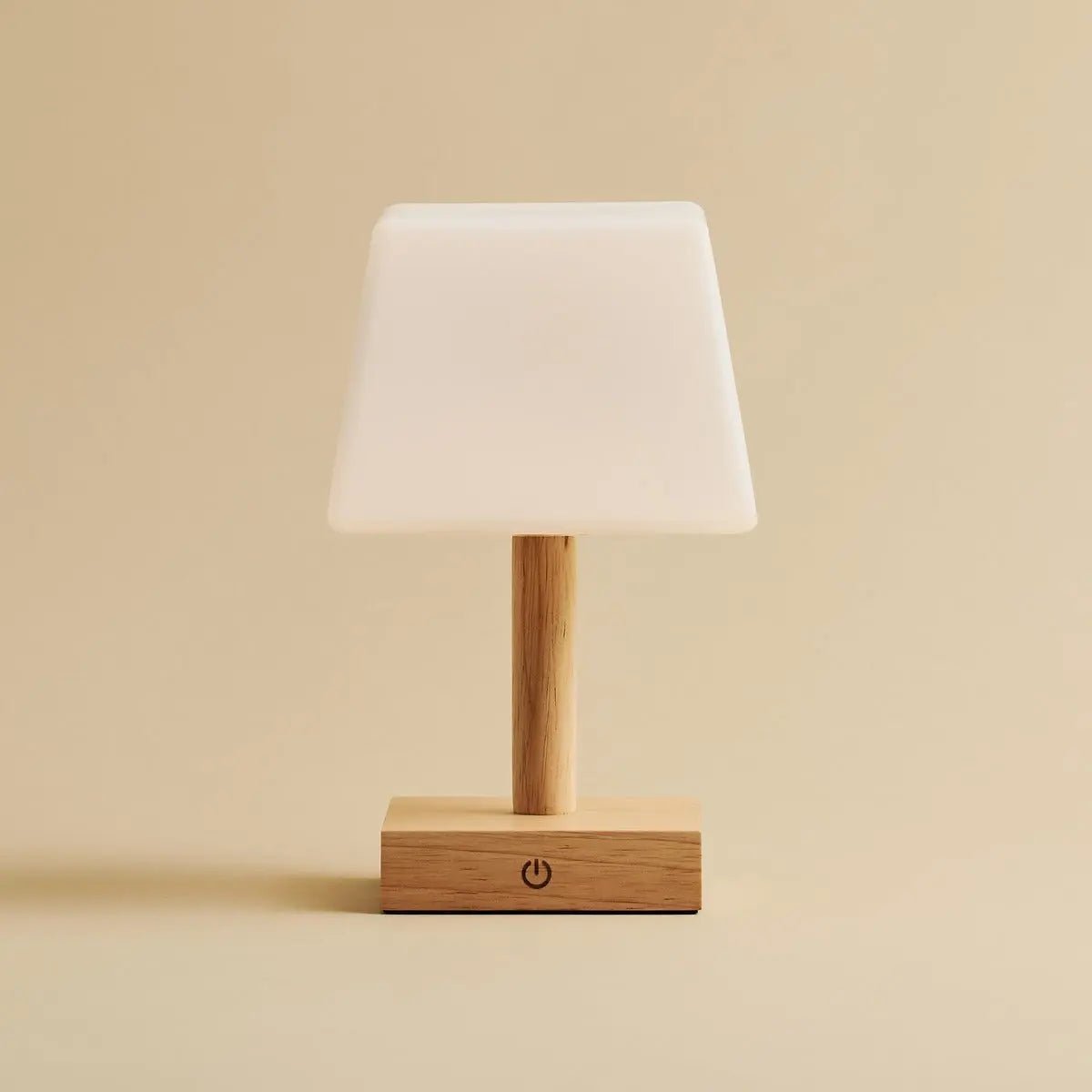 Tommy Light Brown – Wooden Table Lamp | Rechargeable & Dimmable - CozyVibe.eu