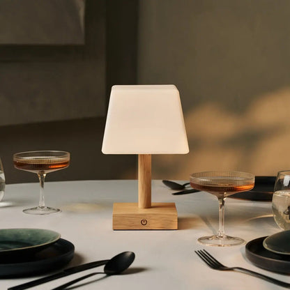 Tommy Light Brown – Handmade wooden lamp with sustainable eco-friendly design
