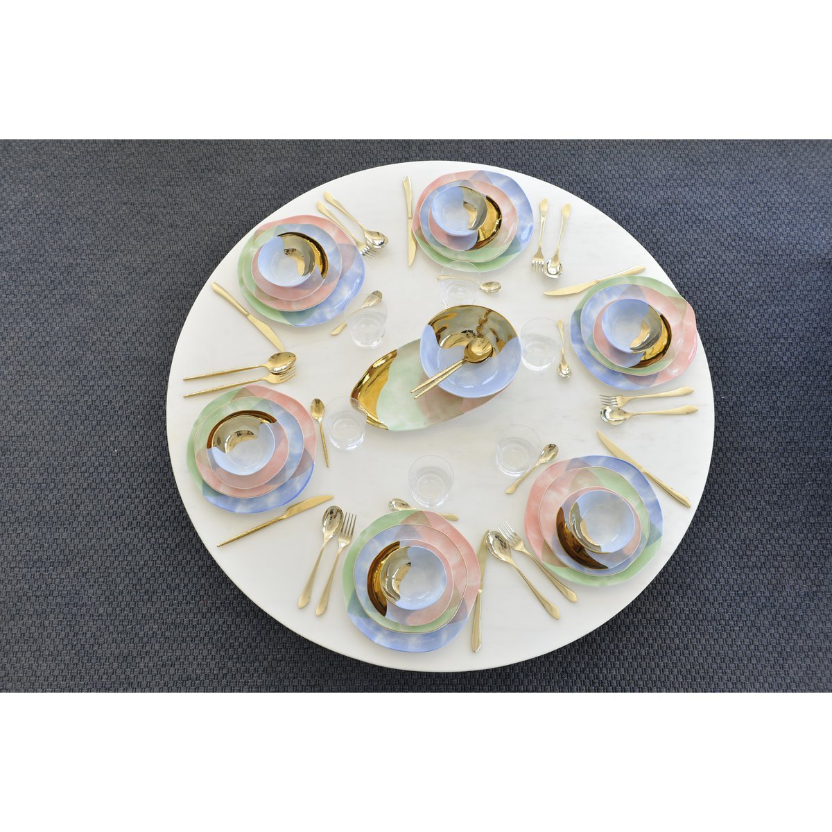 Tricolore flat plate - CozyVibe.eu