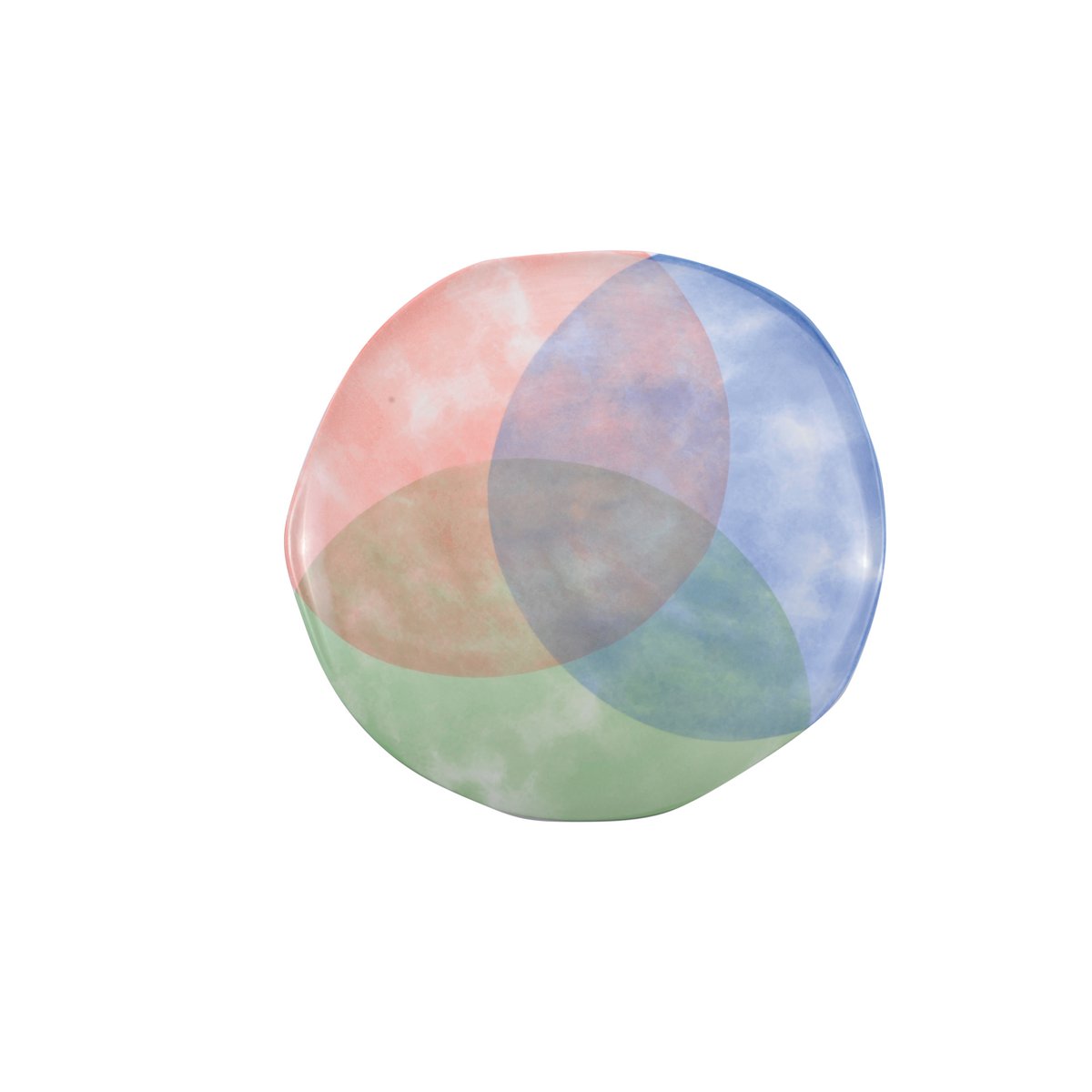 Tricolore flat plate - CozyVibe.eu