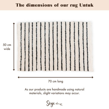 UNTUK Rug eco cotton basket handmade rug adds warmth and texture