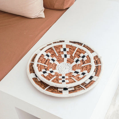 CozyVibe TAMAN banana fibre wall decor styled in cozy home décor