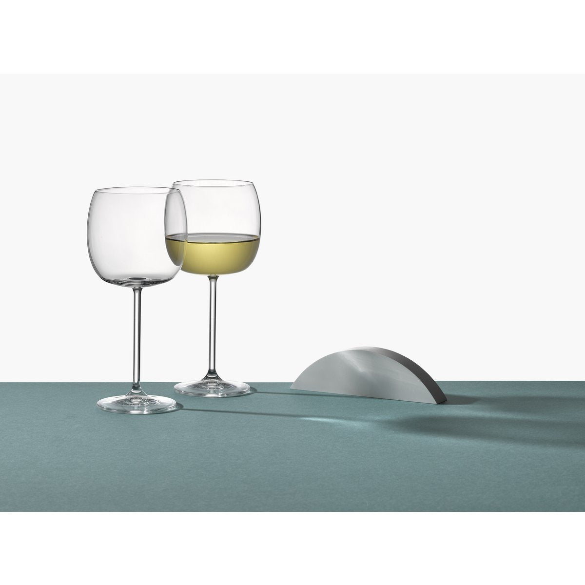 Set van 6 transparante wijnglazen – 21 cm